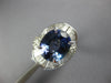 10.52CT DIAMOND & AAA TANZANITE 18K WHITE GOLD 3D OVAL & BAGUETTE BALLERINA RING