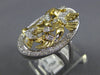 ESTATE LARGE .27CT DIAMOND 14KT 2 TONE GOLD 3D CLASSIC MULTI BIRD OVAL FUN RING