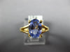 1.53CT AAA TANZANITE 14KT YELLOW GOLD 3D OVAL CLASSIC SOLITAIRE ENGAGEMENT RING