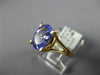 1.53CT AAA TANZANITE 14KT YELLOW GOLD 3D OVAL CLASSIC SOLITAIRE ENGAGEMENT RING
