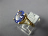 1.53CT AAA TANZANITE 14KT YELLOW GOLD 3D OVAL CLASSIC SOLITAIRE ENGAGEMENT RING