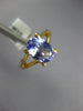 1.53CT AAA TANZANITE 14KT YELLOW GOLD 3D OVAL CLASSIC SOLITAIRE ENGAGEMENT RING