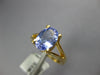 1.53CT AAA TANZANITE 14KT YELLOW GOLD 3D OVAL CLASSIC SOLITAIRE ENGAGEMENT RING