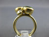 ESTATE LARGE 4.3CT DIAMOND & AAA MULTI GEM 14KT YELLOW GOLD ROUND BEZEL FUN RING