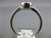 ESTATE .15CT DIAMOND 14KT WHITE GOLD 3D CLASSIC OVAL PAVE FUN LOVE RING