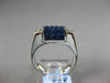 3.21CT DIAMOND & AAA SAPPHIRE 18K WHITE GOLD ROUND & PRINCESS INVISIBLE FUN RING