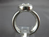 LARGE .83CT DIAMOND & AAA SAPPHIRE 14KT WHITE GOLD OVAL & ROUND ENGAGEMENT RING