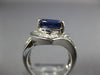 LARGE 9.52CT DIAMOND & TANZANITE 18KT WHITE GOLD OVAL & BAGUETTE ENGAGEMENT RING