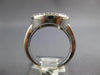 ESTATE WIDE .40CT DIAMOND 14KT WHITE GOLD 3D CIRCULAR SNOWFLAKE FLOWER FUN RING