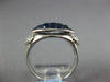 4.55CT DIAMOND & AAA SAPPHIRE 18KT WHITE GOLD ROUND & PRINCESS DOUBLE HEART RING