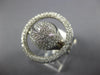 ESTATE LARGE 1.85CT DIAMOND 18KT WHITE GOLD 3D CLASSIC ROUND GLOBE FUN RING