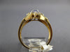 ESTATE .83CT DIAMOND & TANZANITE 14KT YELLOW GOLD OVAL & ROUND FLOWER FUN RING