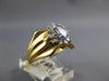 ESTATE .83CT DIAMOND & TANZANITE 14KT YELLOW GOLD OVAL & ROUND FLOWER FUN RING