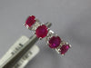 1.77CT DIAMOND & AAA RUBY 14KT WHITE GOLD OVAL & ROUND 4 STONE ANNIVERSARY RING