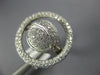 ESTATE LARGE 1.85CT DIAMOND 18KT WHITE GOLD 3D CLASSIC ROUND GLOBE FUN RING