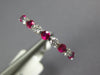 .61CT DIAMOND & RUBY 18KT WHITE GOLD SHARE PRONG SEMI ETERNITY ANNIVERSARY RING