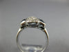 5.21CT DIAMOND & AAA SAPPHIRE 18K WHITE GOLD INVISIBLE BUTTERFLY FLOWER FUN RING