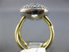 ESTATE WIDE .44CT DIAMOND 14KT 2 TONE GOLD OVAL CRISS CROSS LOVE KNOT FUN RING