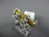 WIDE .59CT DIAMOND 18KT 2 TONE GOLD 3D MULTI LEAF CRISS CROSS LADYBUG FUN RING