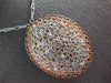 EXTRA LARGE .30CT DIAMOND 14K WHITE ROSE GOLD WOVEN ETOILE FILIGREE OVAL PENDANT