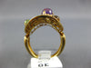LARGE 2.64CT DIAMOND & AAA MULTI GEM 14KT YELLOW GOLD 3D MULTI CIRCULAR FUN RING