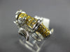 WIDE .59CT DIAMOND 18KT 2 TONE GOLD 3D MULTI LEAF CRISS CROSS LADYBUG FUN RING