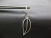 ESTATE .56CT DIAMOND 18KT WHITE GOLD 3D CLASSIC LEAF HANGING EARRINGS