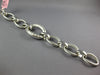 LARGE & LONG 1.20CT DIAMOND 14KT WHITE GOLD ETOILE OVAL FILIGREE LINK BRACELET