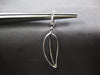ESTATE .56CT DIAMOND 18KT WHITE GOLD 3D CLASSIC LEAF HANGING EARRINGS