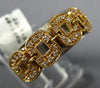 WIDE .22CT DIAMOND 18KT WHITE & ROSE GOLD MULTI LINK LOVE KNOT SQUARE FUN RING