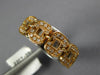 WIDE .22CT DIAMOND 18KT WHITE & ROSE GOLD MULTI LINK LOVE KNOT SQUARE FUN RING