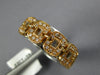 WIDE .22CT DIAMOND 18KT WHITE & ROSE GOLD MULTI LINK LOVE KNOT SQUARE FUN RING