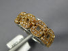 WIDE .22CT DIAMOND 18KT WHITE & ROSE GOLD MULTI LINK LOVE KNOT SQUARE FUN RING