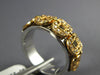 WIDE .22CT DIAMOND 18KT WHITE & ROSE GOLD MULTI LINK LOVE KNOT SQUARE FUN RING
