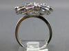 LARGE 2.3CT DIAMOND & AAA MULTI COLOR SAPPHIRE 14K YELLOW GOLD BEZEL FLOWER RING