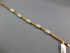 LONG 1.25CT DIAMOND 14KT WHITE & ROSE GOLD SQUARE BY THE YARD MESH FUN BRACELET