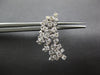 ESTATE 1.26CT DIAMOND 18KT WHITE GOLD HANDCRAFTED MOON CHANDLER HANGING EARRINGS