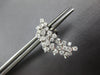 ESTATE 1.26CT DIAMOND 18KT WHITE GOLD HANDCRAFTED MOON CHANDLER HANGING EARRINGS