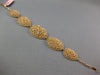 ESTATE LARGE .18CT DIAMOND 14KT WHITE & ROSE GOLD WOVEN ETOILE OVAL FUN BRACELET