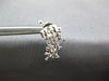 ESTATE 1.26CT DIAMOND 18KT WHITE GOLD HANDCRAFTED MOON CHANDLER HANGING EARRINGS