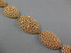 ESTATE LARGE .18CT DIAMOND 14KT WHITE & ROSE GOLD WOVEN ETOILE OVAL FUN BRACELET