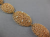 ESTATE LARGE .18CT DIAMOND 14KT WHITE & ROSE GOLD WOVEN ETOILE OVAL FUN BRACELET