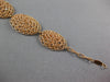 ESTATE LARGE .18CT DIAMOND 14KT WHITE & ROSE GOLD WOVEN ETOILE OVAL FUN BRACELET