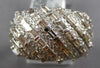 WIDE 2.11CT DIAMOND 14KT WHITE GOLD 3D ROUND & BAGUETTE WEDDING ANNIVERSARY RING