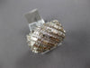WIDE 2.11CT DIAMOND 14KT WHITE GOLD 3D ROUND & BAGUETTE WEDDING ANNIVERSARY RING