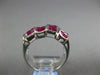 4.02CT DIAMOND & AAA RUBY 18KT WHITE GOLD ROUND & PRINCESS CRISS CROSS FUN RING