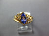 .89CT DIAMOND & AAA TANZANITE 14KT YELLOW GOLD MARQUISE & ROUND FRIENDSHIP RING