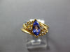 .89CT DIAMOND & AAA TANZANITE 14KT YELLOW GOLD MARQUISE & ROUND FRIENDSHIP RING