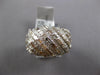 WIDE 2.11CT DIAMOND 14KT WHITE GOLD 3D ROUND & BAGUETTE WEDDING ANNIVERSARY RING