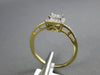ESTATE .18CT DIAMOND 14KT 2 TONE GOLD 3D CLASSIC SQUARE PAVE FUN FRIENDSHIP RING